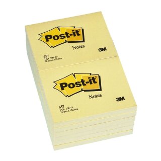 Post-it® Haftnotizen - kanariengelb - 102 x 76 mm
