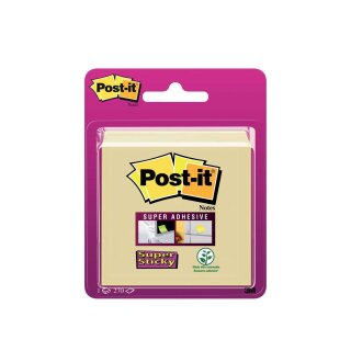 Post-it® SuperSticky Haftnotiz  Würfel, 70 g, 76 x 76 mm, gelb, 270 Blatt
