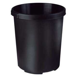 HAN Großpapierkorb MOBIL XXL, 50 Liter, rund, extra stabil, schwarz