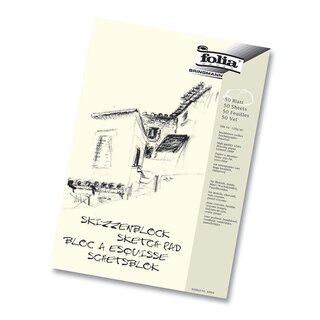 Folia Skizzenblock 120 g/qm, DIN A4, 50 Blatt