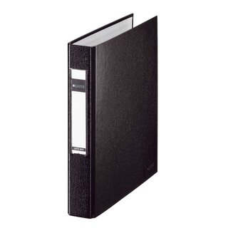 Leitz 4213 Standard Ringbuch - A5, 25mm, 2 Ringe, PP, schwarz