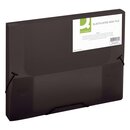 Q-Connect Sammelbox - ca. 250 Blatt, schwarz-transparent