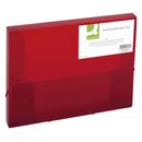 Q-Connect Sammelbox - ca. 250 Blatt, rot-transparent