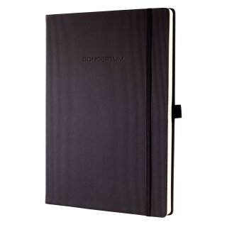 Sigel Modisch Notizbuch CONCEPTUM® - A4+, liniert, 194 Seiten, schwarz, Hardcover