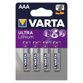Varta Professional Lithium Batterien - Micro/AAA, 1,5 V
