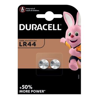 Duracell Knopfzelle Lithium - LR 44, 1,5 V