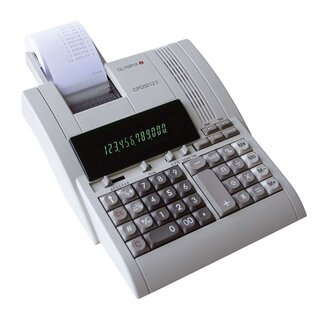 Olympia Tischrechner CPD 3212 S, druckend, 12 stellig, 214x70x254mm, lichtgrau