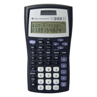 Texas Instruments Taschenrechner TI-30X IIS, Solar- und Batteriebetrieb, 82 x 155 x 19 mm