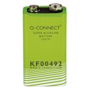 Q-Connect Super Alkaline Batterien - E-Block, 9,0 V