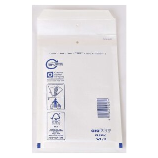 Arofol ® Luftpolstertaschen Nr. 2, 120x215 mm, weiß, 10 Stück