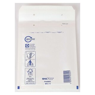 Arofol ® Luftpolstertaschen Nr. 3, 150x215 mm, weiß, 10 Stück