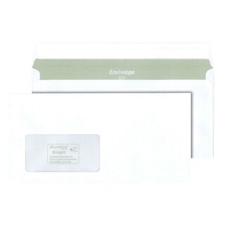 Briefumschlag Envirelope, DIN lang, haftklebend, 75 g/qm, mit Fenster, 1.000 Stück