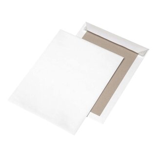 MAILmedia® Papprückwandtaschen C4, ohne Fenster, 120 g/qm, weiß, 125 Stück