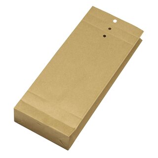 ELEPA Musterbeutel 100x245x40 mm, 120 g/qm, braun, 250 Stück