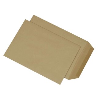 MAILmedia® Versandtaschen B5 , ohne Fenster, gummiert, 90 g/qm, braun, 500 Stück