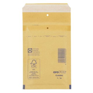 Arofol ® Luftpolstertaschen Nr. 1, 100x165 mm, goldgelb/braun, 200 Stück