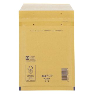 Arofol ® Luftpolstertaschen Nr. 3, 150x215 mm, goldgelb/braun, 100 Stück