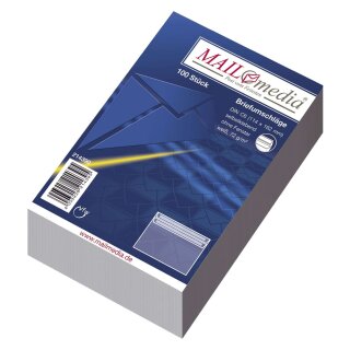 MAILmedia® Briefumschläge C6 (162x114 mm), ohne Fenster, selbstklebend, 72 g/qm, 100 Stück