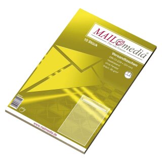 MAILmedia® Versandtaschen C4 , ohne Fenster, gummiert, 90 g/qm, braun, 10 Stück