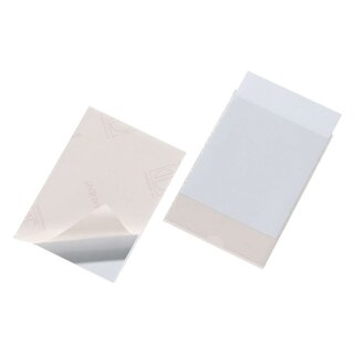 Durable Selbstklebetasche POCKETFIX® - 148x105 mm, seitlich offen, transparent, 10 Stück