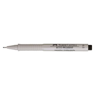 Faber-Castell Tintenschreiber ECCO PIGMENT - 0,5 mm, schwarz