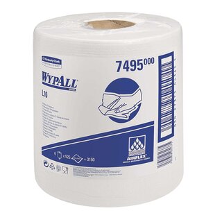 Wypall® Nachfüllpack L10 Wischtücher weiß - für Roll Control System-Wischtuchspender, 525 Tücher