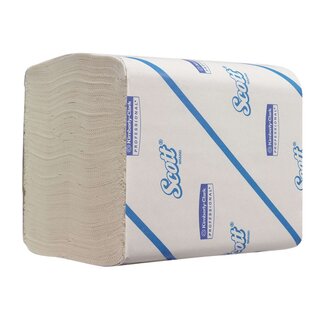 AQUARIUS* Einzelblatt Toilet Tissue 2-lagig - weiß, 220 Einzelblatt pro Pack, passender Spender Modell 6946