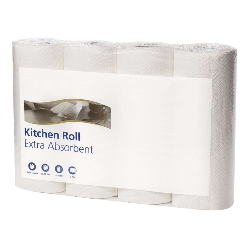 KADAX Küchenrolle, 2-lagig, Küchenpapier aus 100% Zellstoff, Papiertuch