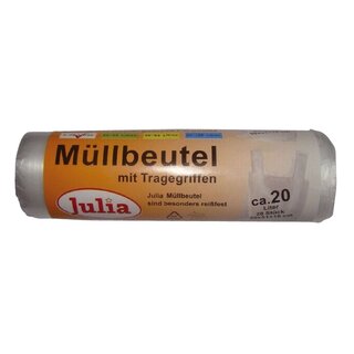 Julia Mülleimerbeutel natur, ca. 20 Liter 48 x 68 cm A52086