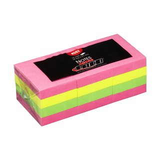 Haftnotizblöcke neon-color -Vorteilspack- Block 40 x 50 mm 12 x á 100 Blatt