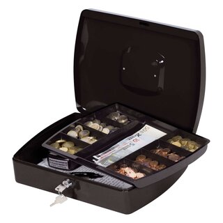 Q-Connect Geldkassette - 325x235x85mm - schwarz