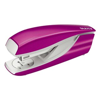 Leitz 5502 Büroheftgerät NeXXt, Metall, 30 Blatt, pink metallic