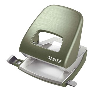 Leitz 5006 Bürolocher NeXXt Style, Metall, 30 Blatt, seladon grün