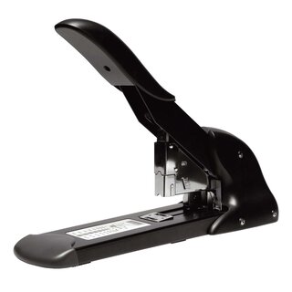 Rapid Starkes Blockheftgerät HD210, Metall, 210 Blatt, schwarz/silber