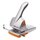 Rapid Registraturlocher HDC65, Gussmetall, 65 Blatt, silber/orange