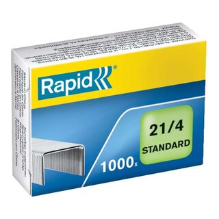 Rapid Heftklammern 21/4mm Standard, verzinkt, 1000 Stück