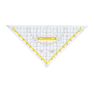 Aristo Zeichendreieck TZ-Dreieck®, Plexiglas® mit Griff, 250 mm, glasklar