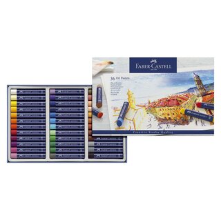 Faber-Castell Creative Studio Ölpastellkreide 36 Farben sortiert im Kartonetui
