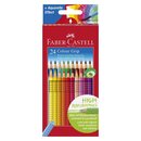 Faber-Castell Buntstift Colour GRIP - 24 Farben sortiert,...