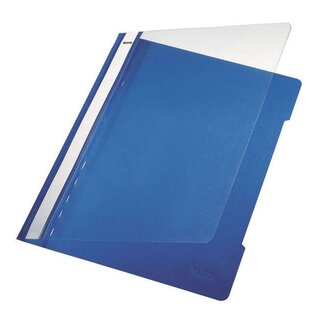 Leitz 4191 Hefter Standard, A4, langes Beschriftungsfeld, PVC, blau
