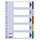 Esselte Register - blanko, A4, PP, 5-teilig + Deckblatt, farbig