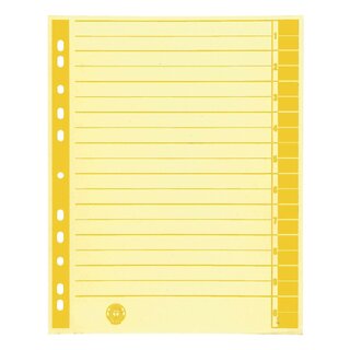 Trennblätter, farbiger Rahmendruck - A4 Überbreite, gelb, 100 Stück