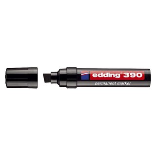 Edding 390 Permanentmarker - nachfüllbar, ca. 4 - 12 mm, schwarz