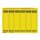 Leitz 1686 PC-beschriftbare Rückenschilder - Papier, kurz/schmal, 150 Stück, gelb
