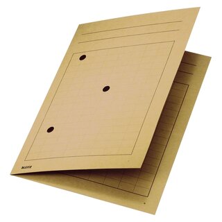 Leitz 3998 Umlaufmappe, A4, Gitterdruck, Manilakarton 320 g/qm, chamois