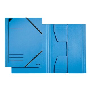 Leitz 3981 Eckspannermappe, A4, Füllhöhe 350 Blatt, Primärkarton, blau