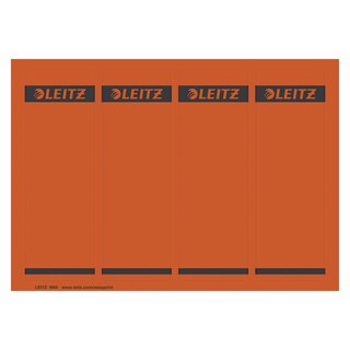 Leitz 1685 PC-beschriftbare Rückenschilder - Papier, kurz/breit,100 Stück, rot