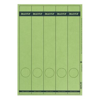 Leitz 1688 PC-beschriftbare Rückenschilder - Papier, lang/schmal, 125 Stück, grün