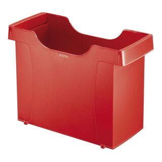 Leitz 1908 Hängemappenbox Uni-Box Plus, für Hängemappen A4, Polystyrol, rot