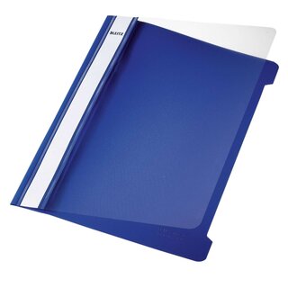 Leitz 4197 Hefter Standard, A5, langes Beschriftungsfeld, PVC, blau